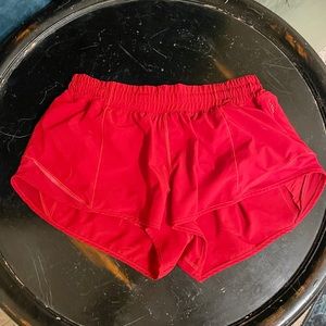 Lululemon hotty hot shorts, red